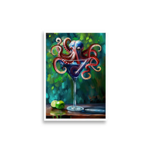 Fine Art Print 8 Arms – Too Much for One Glass